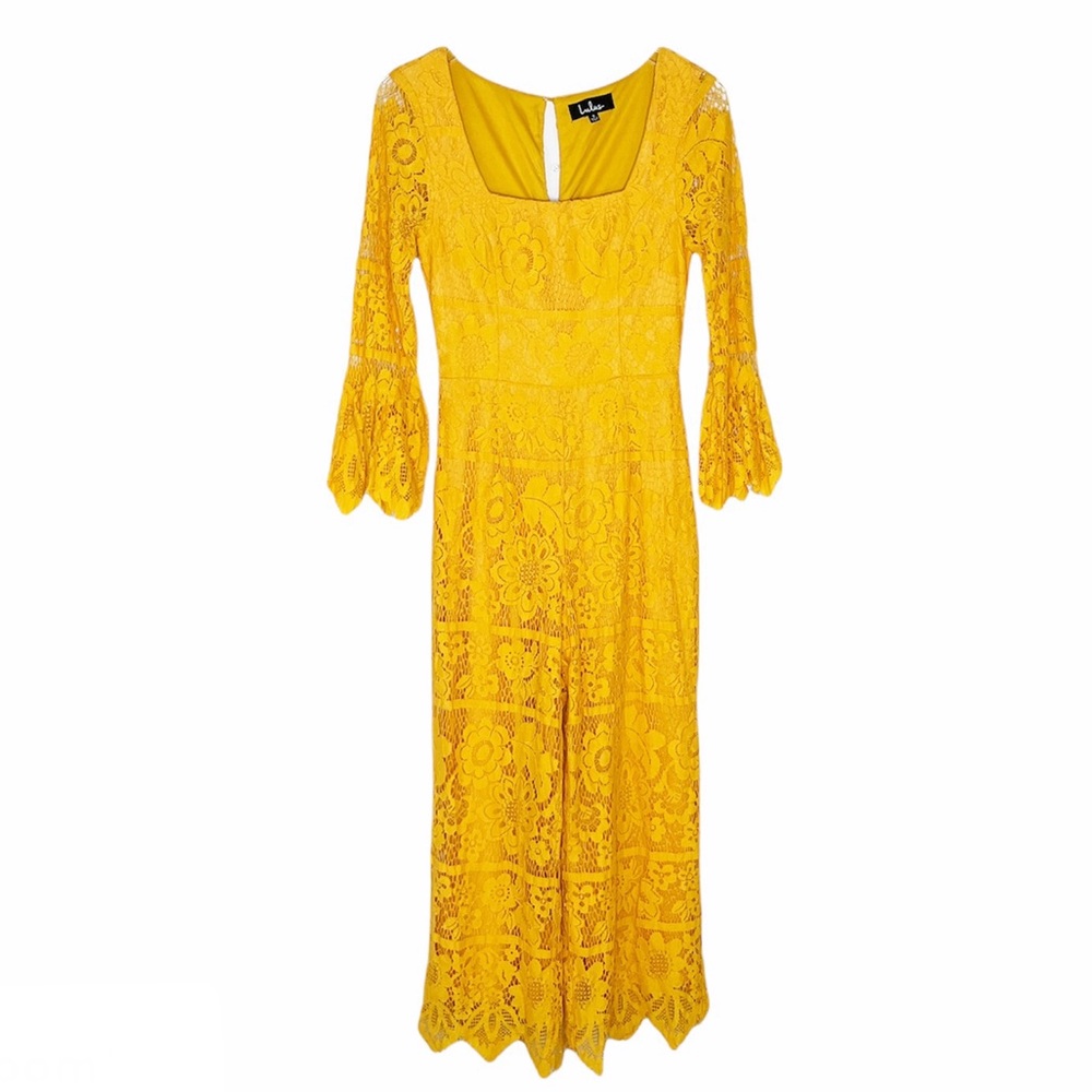 Lulus Lace Flounce Sleeve Jumpsuit | Lulus - Picture 2 of 7